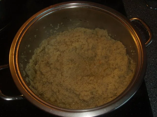 Rezept: Reste von der Lammkeule mit Couscous und einem Hühnerbein Bild Nr. 4 Reste von der Lammkeule mit Couscous und einem Hühnerbein - Rezept - Bild Nr. 4