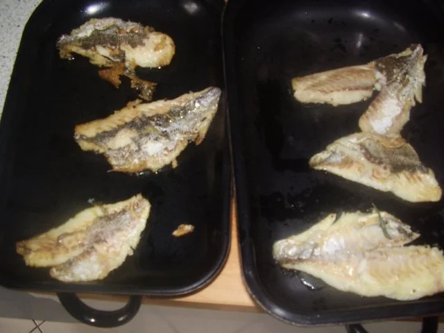 Gebratene Doradenfilets mit Pilzsoße - Rezept - Bild Nr. 5