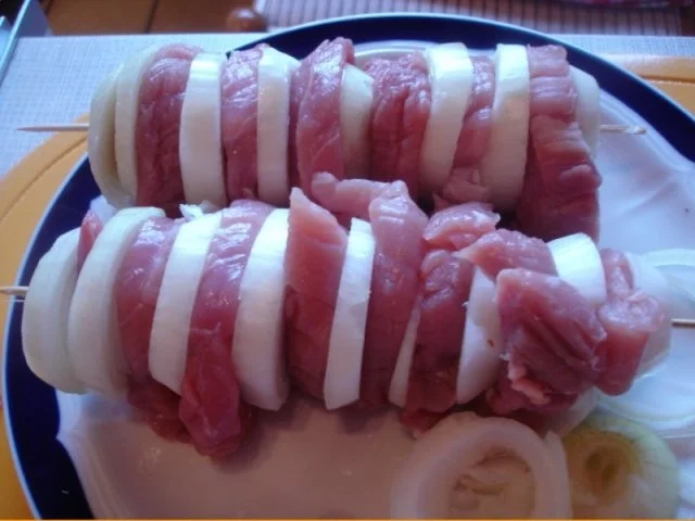 Schweinefiletspieße mit Currysauce und Backofen Pommes frites - Rezept - Bild Nr. 13