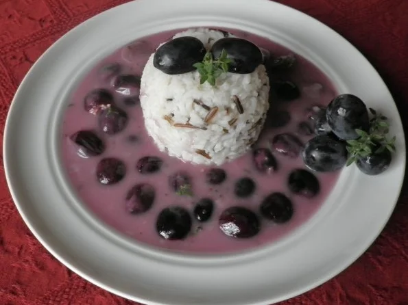 Grappa - Trauben - Sauce an Wildreis - Rezept - Bild Nr. 2