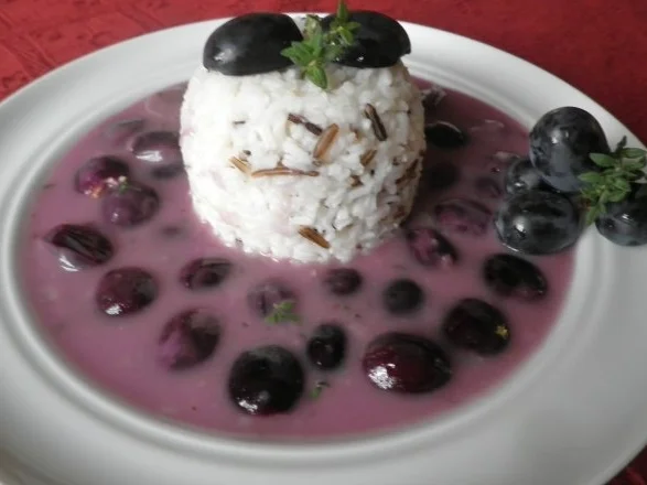 Grappa - Trauben - Sauce an Wildreis - Rezept - Bild Nr. 13