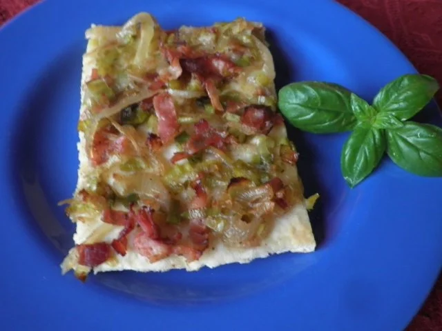 Flammkuchen mit Lauch ... - Rezept - Bild Nr. 2