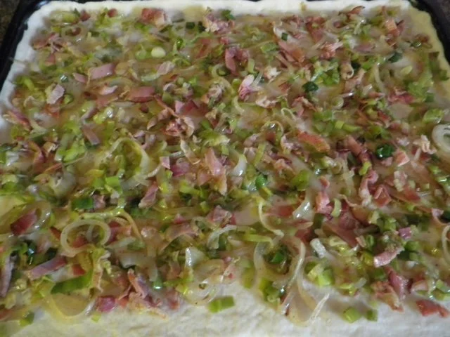 Flammkuchen mit Lauch ... - Rezept - Bild Nr. 12