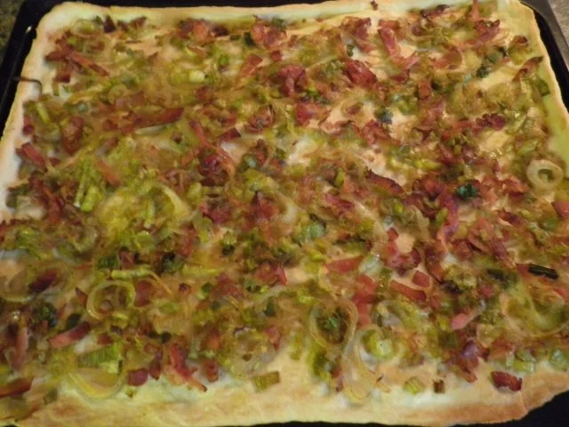 Flammkuchen mit Lauch ... - Rezept - Bild Nr. 13