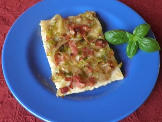 Flammkuchen mit Lauch ... - Rezept - Bild Nr. 15