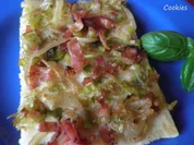Flammkuchen mit Lauch ... - Rezept