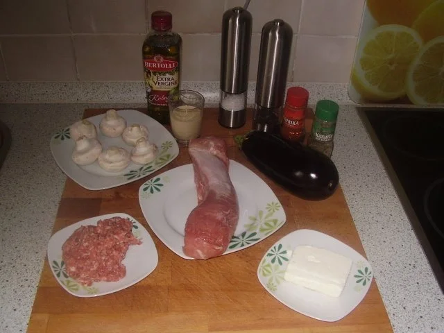 Gefüllte Aubergine und Champignons - Rezept - Bild Nr. 2