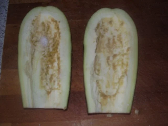 Gefüllte Aubergine und Champignons - Rezept - Bild Nr. 3