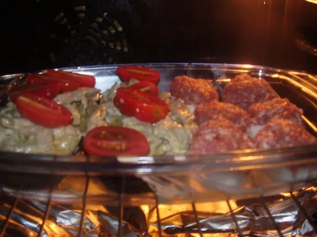 Gefüllte Aubergine und Champignons - Rezept - Bild Nr. 11