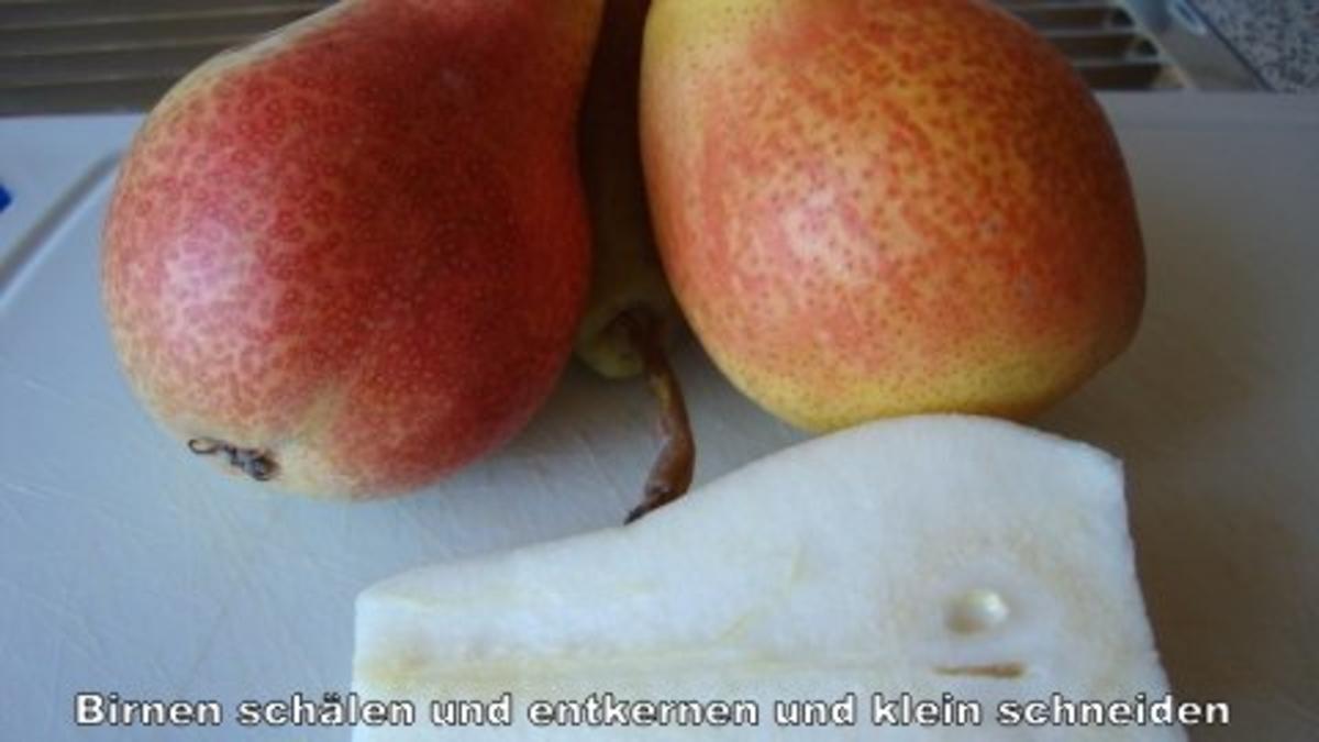 Aprikosen - Birnen Marmelade mit Mandelkrokant - Rezept - Bild Nr. 2
