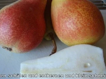 Aprikosen - Birnen Marmelade mit Mandelkrokant - Rezept - Bild Nr. 2