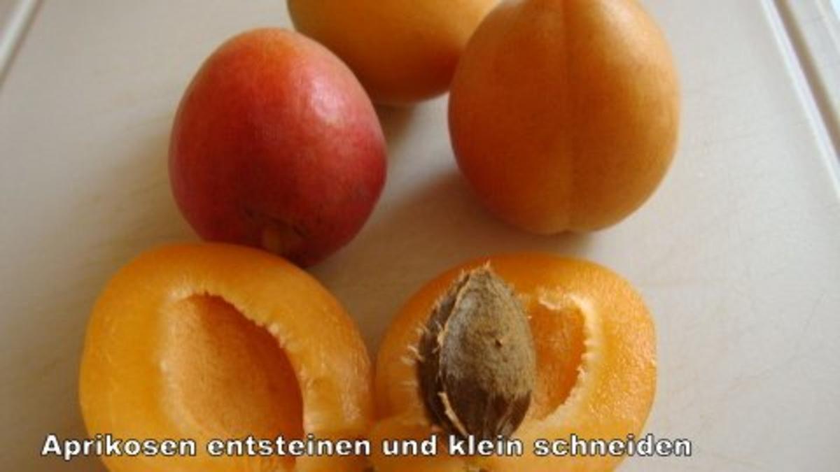 Aprikosen - Birnen Marmelade mit Mandelkrokant - Rezept - Bild Nr. 3