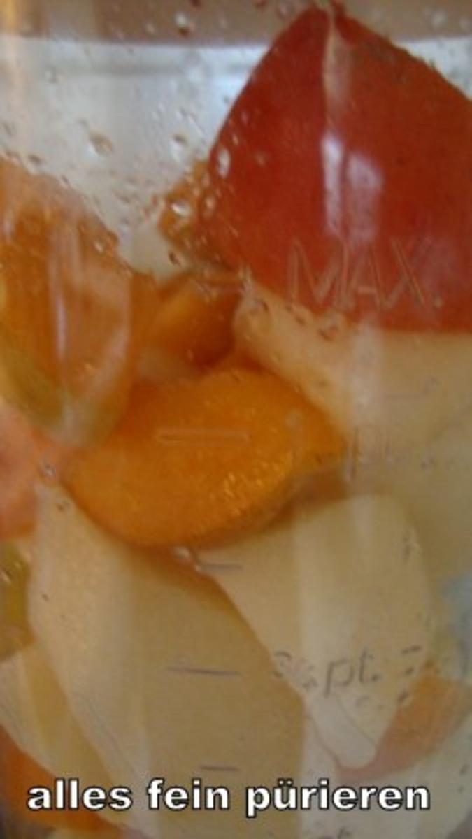 Aprikosen - Birnen Marmelade mit Mandelkrokant - Rezept - Bild Nr. 4