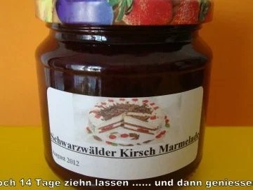 Schwarzwälder Kirsch Marmlade - Rezept