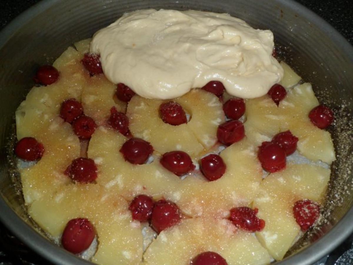 Ananas - Kirsch - Kuchen mit Karamellüberzug - Rezept - Bild Nr. 11