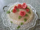 Marzipan-Rosen-Torte - Rezept