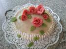 Marzipan-Rosen-Torte - Rezept