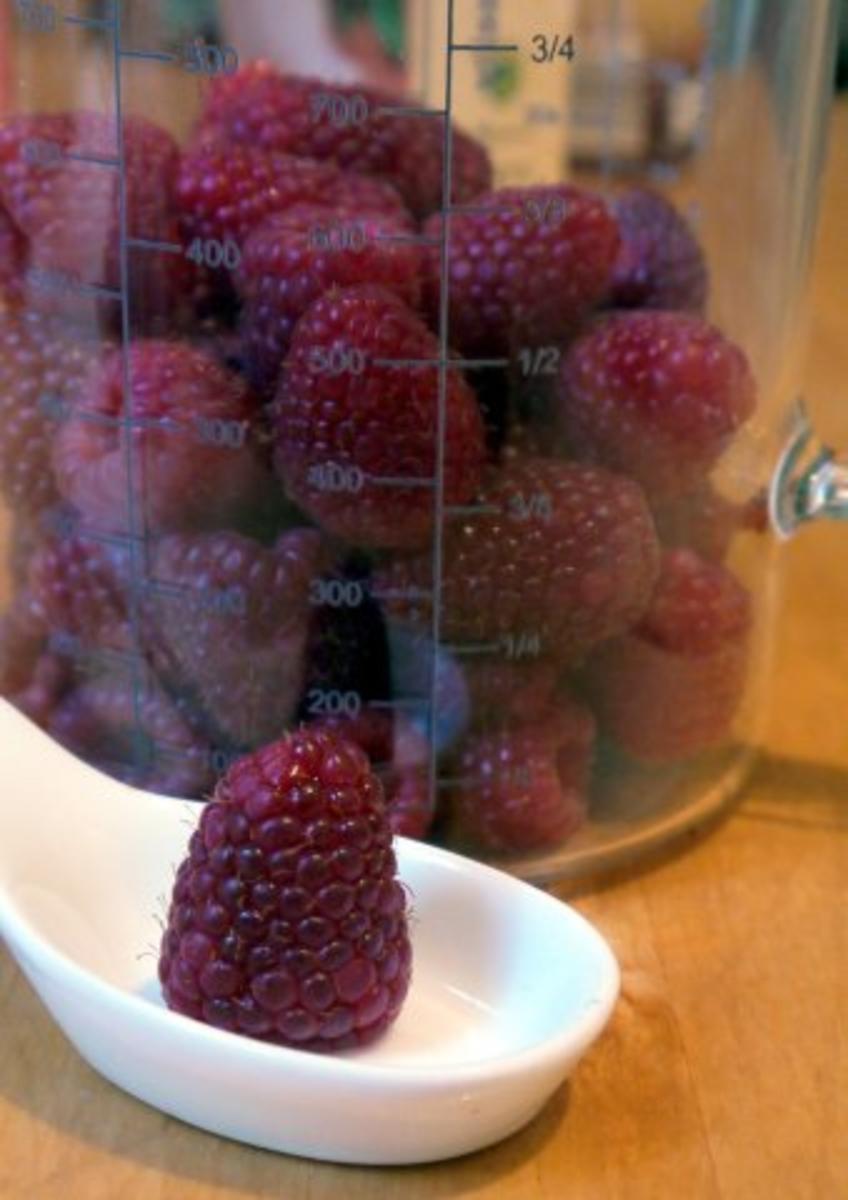 Pudding aus frischen Himbeeren - Rezept - Bild Nr. 2