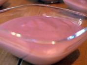 Pudding aus frischen Himbeeren - Rezept