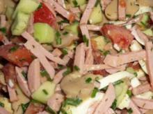 Lyoner Salat dazu Krischtelscher - Rezept