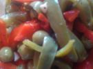 Spitzpaprika-Salat  mit Olivenoel - Rezept