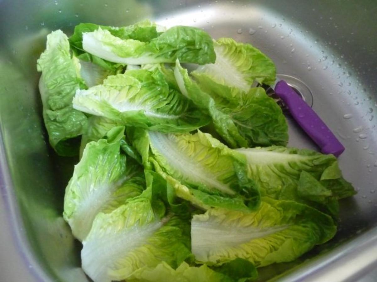 Geflügel : Hähnchenschenkel und Kartoffelscheiben vom Grill mit Salat - Rezept - Bild Nr. 13