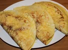 Pfannkuchen-Calzone mit Spinat-Feta-Füllung - Rezept