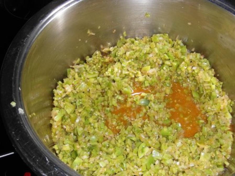 Grüne Tomaten Marmelade - einfach - 55 kcal/100g