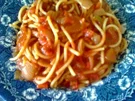 Rezept: Spagetti mit Tomatensoße Spagetti mit Tomatensoße - Rezept