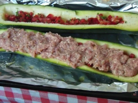 Überbackene Zucchini mit Hack und Reis - Rezept - Bild Nr. 6