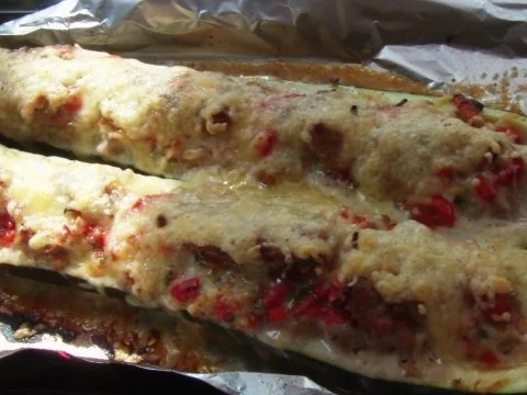 Überbackene Zucchini mit Hack und Reis - Rezept - Bild Nr. 8