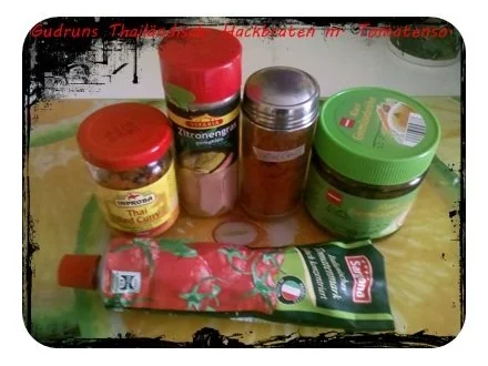 Rezept: Hackfleisch: Thailändischer Hackfleischbraten mit Tomatensoße und Pellkartoffeln Bild Nr. 8 Hackfleisch: Thailändischer Hackfleischbraten mit Tomatensoße und Pellkartoffeln - Rezept - Bild Nr. 8