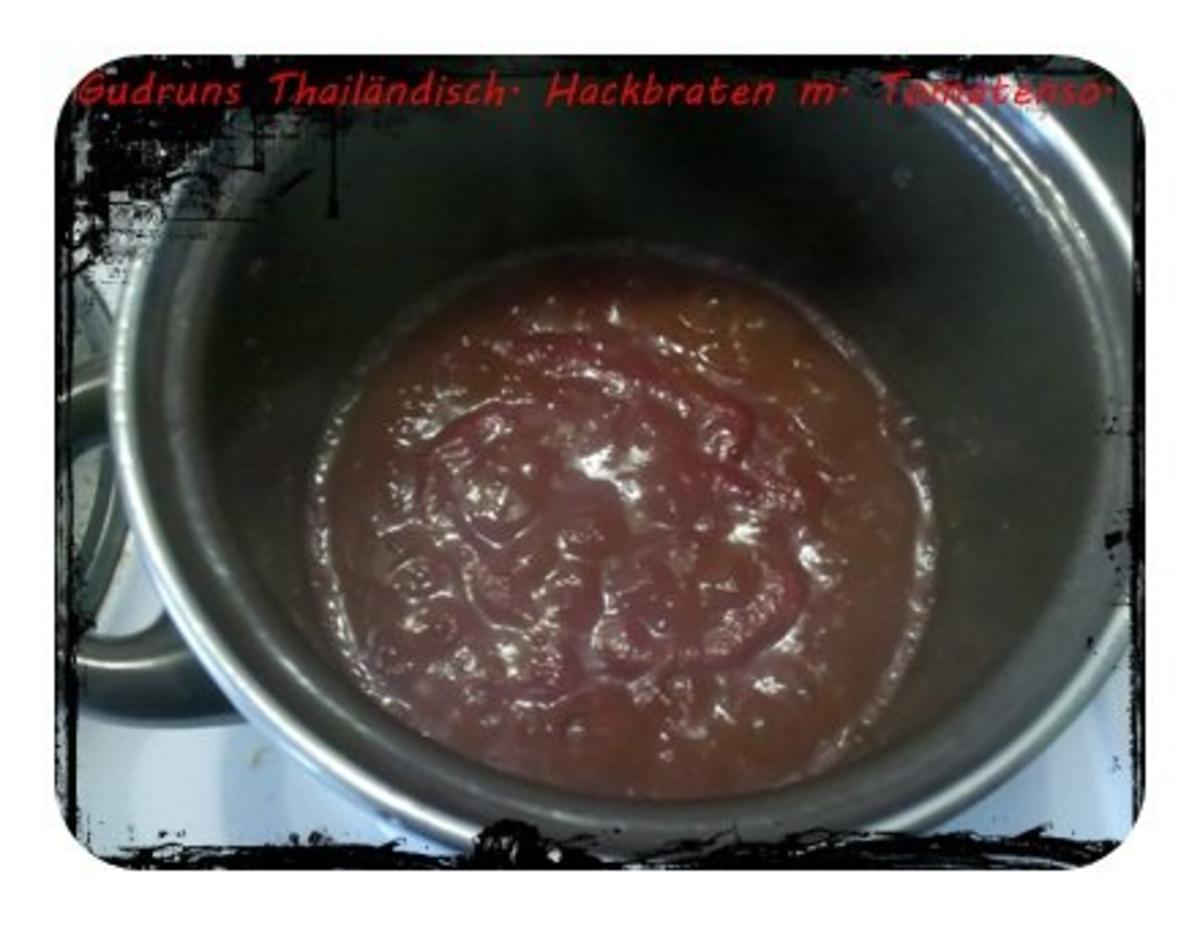 Hackfleisch: Thailändischer Hackfleischbraten mit Tomatensoße und Pellkartoffeln - Rezept - Bild Nr. 9