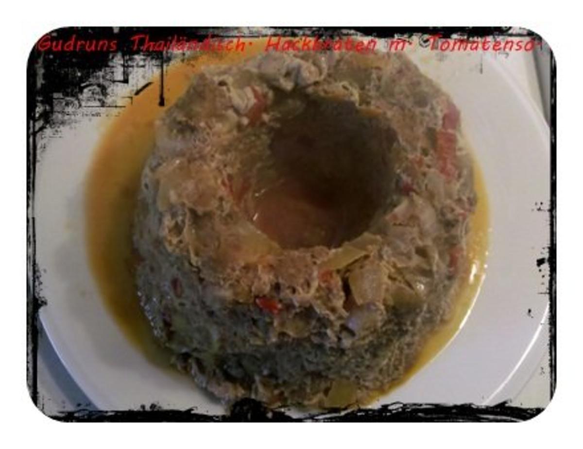 Hackfleisch: Thailändischer Hackfleischbraten mit Tomatensoße und Pellkartoffeln - Rezept - Bild Nr. 10