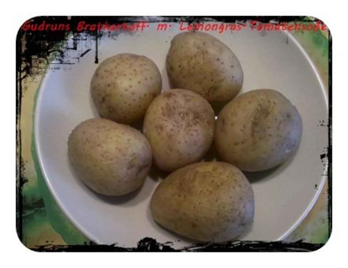 Kartoffeln: Bratkartoffeln mit Spiegelei und Tomaten-Lemongras-Soße - Rezept - Bild Nr. 2