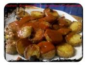 Kartoffeln: Bratkartoffeln mit Spiegelei und Tomaten-Lemongras-Soße - Rezept