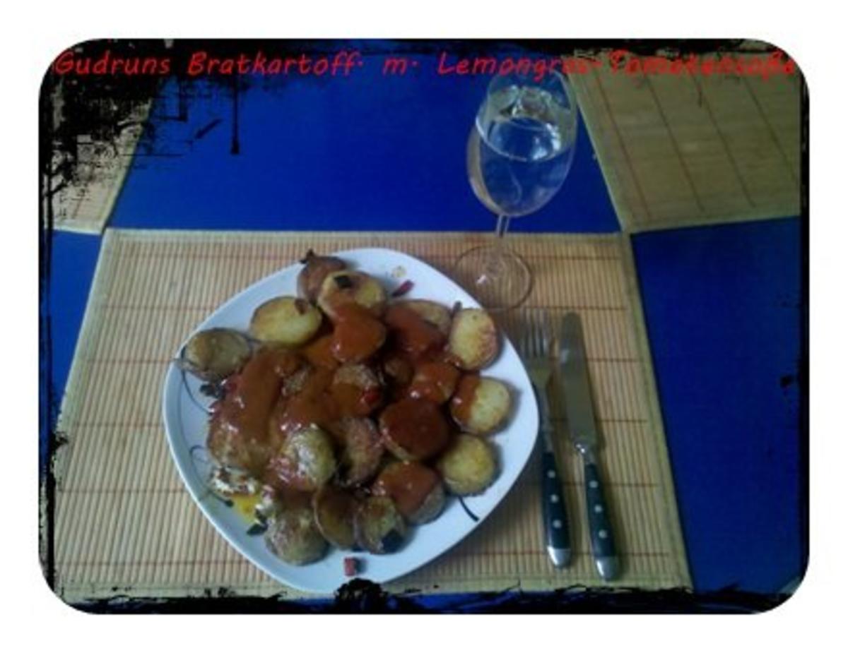 Kartoffeln: Bratkartoffeln mit Spiegelei und Tomaten-Lemongras-Soße - Rezept - Bild Nr. 10