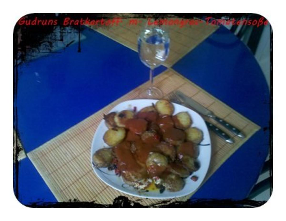 Kartoffeln: Bratkartoffeln mit Spiegelei und Tomaten-Lemongras-Soße - Rezept - Bild Nr. 12