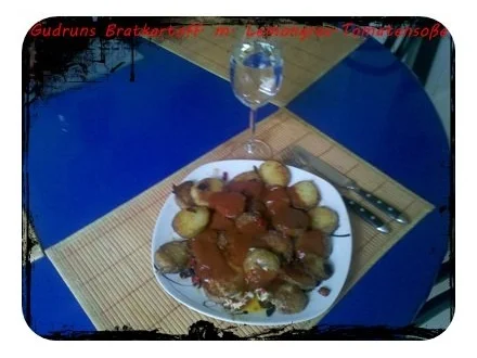 Kartoffeln: Bratkartoffeln mit Spiegelei und Tomaten-Lemongras-Soße - Rezept - Bild Nr. 12