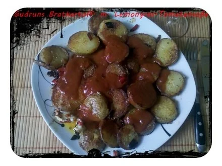 Kartoffeln: Bratkartoffeln mit Spiegelei und Tomaten-Lemongras-Soße - Rezept - Bild Nr. 13