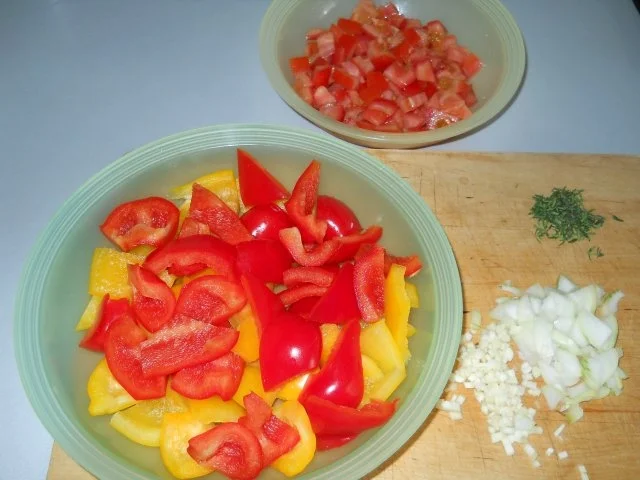 Rezept: Letscho mit gegrilltem Putenschnitzel Bild Nr. 3 Letscho mit gegrilltem Putenschnitzel - Rezept - Bild Nr. 3