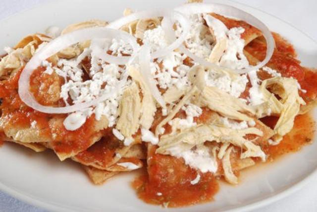 Chilaquiles Rojos Con Pollo Rezept Mit Bild Kochbar De