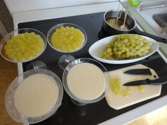 Rezept: Holunderblüten Joghurt Mousse mit Veltliner Trauben Gelee Bild Nr. 10 Holunderblüten Joghurt Mousse mit Veltliner Trauben Gelee - Rezept - Bild Nr. 10