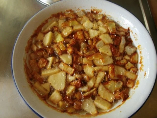 Omas Apfel Zwiebelschmalz mit buntem Pfeffer - Rezept - Bild Nr. 5