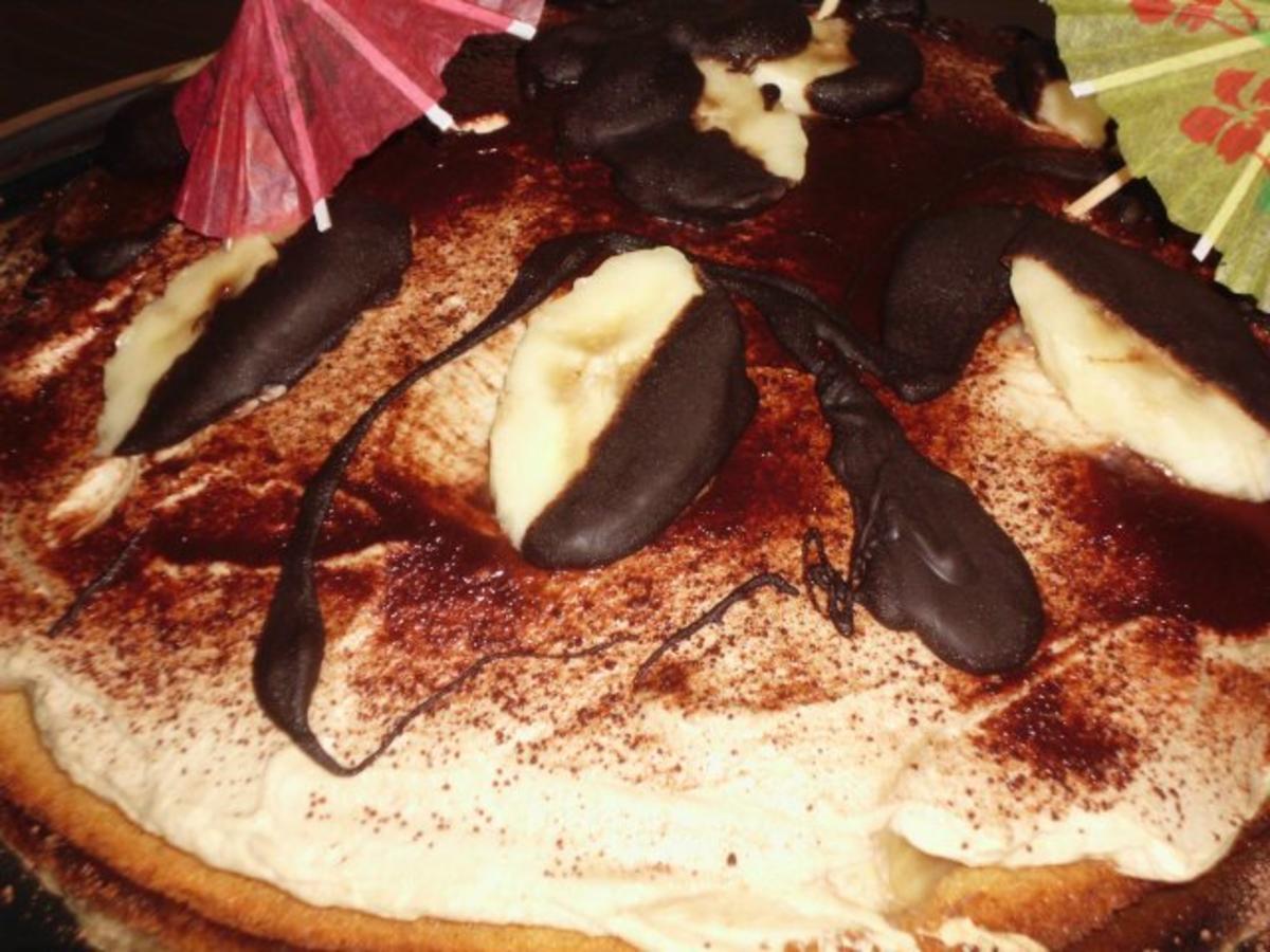 Eiskaffee-Bananen-Torte - Rezept