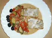 Fischfilet mit gemischtem Gemüse - Rezept