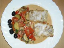 Fischfilet mit gemischtem Gemüse - Rezept