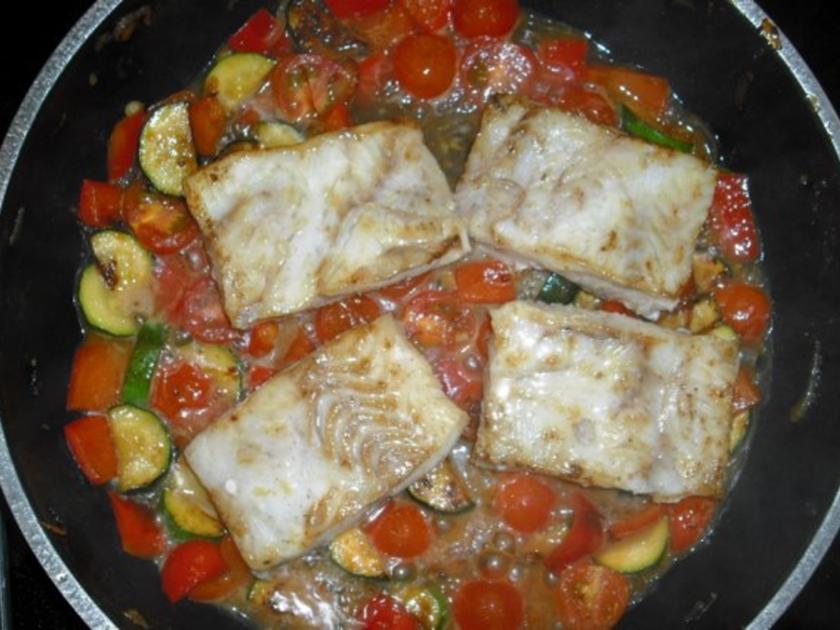 Fischfilet mit gemischtem Gemüse - einfach - von Ciwi72