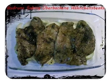 Rezept: Geflügel: Sahnig-überbackene Hähnchenminutensteaks mit Paprikagemüse Bild Nr. 4 Geflügel: Sahnig-überbackene Hähnchenminutensteaks mit Paprikagemüse - Rezept - Bild Nr. 4