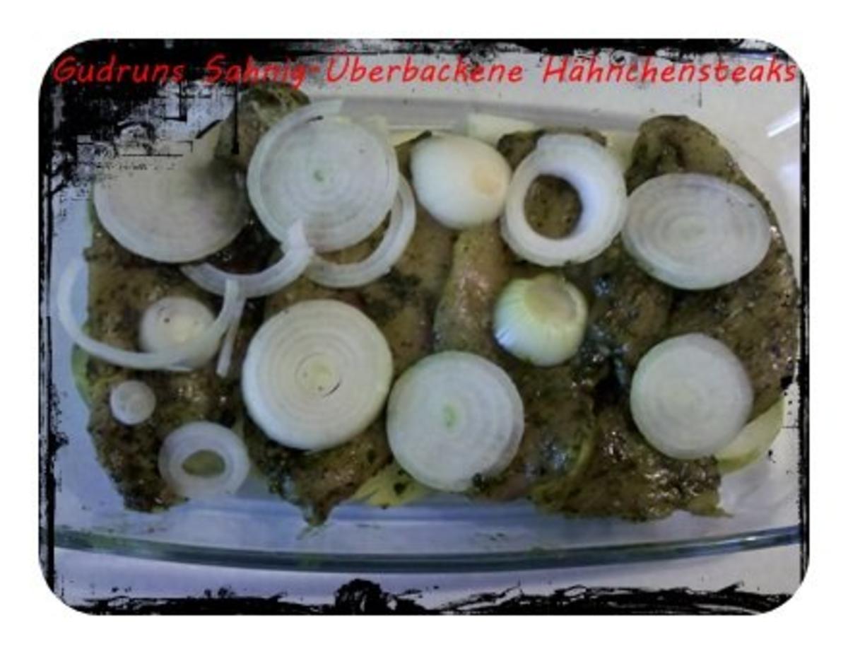 Geflügel: Sahnig-überbackene Hähnchenminutensteaks mit Paprikagemüse - Rezept - Bild Nr. 5